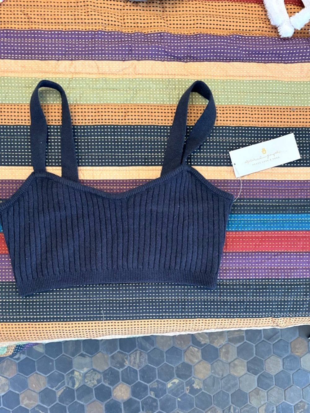Spiritual Gangster Sofia Bralette in Black - Picture 2 of 6